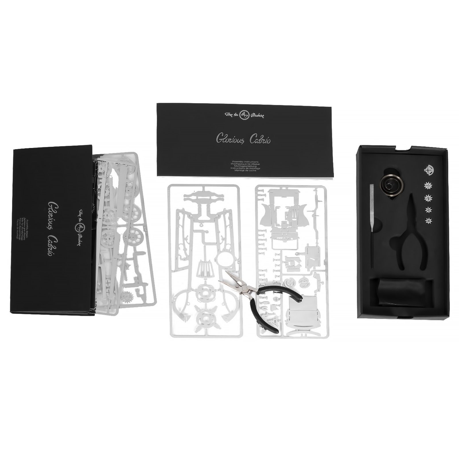 Herrliches Cabrio Metall mechanisches 3D Puzzle Time 4 Maschine - Bild 6 von 12